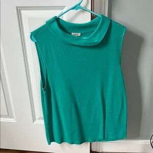 Talbots Sleeveless Turquoise Muscle Tee